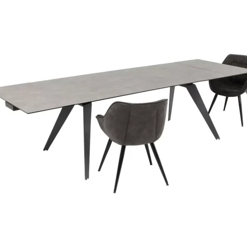 KARE Design Tische-Ausziehtisch Amsterdam Dunkel 200(45+45)X100Cm