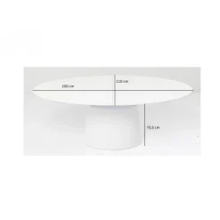 KARE Design Tische-Ausziehtisch Benvenuto Weiss 200(50)X110Cm