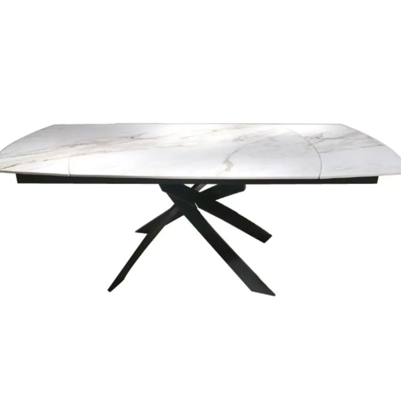 KARE Design Tische-Ausziehtisch Twist Onyx 120(30+30)X90Cm