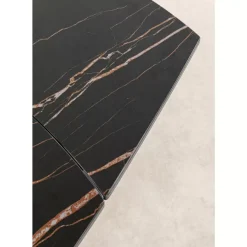 KARE Design Tische-Ausziehtisch Twist Schwarz 120(30+30)X90Cm