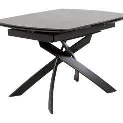 KARE Design Tische-Ausziehtisch Twist Schwarz 120(30+30)X90Cm