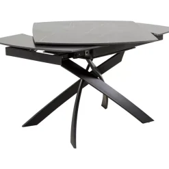 KARE Design Tische-Ausziehtisch Twist Schwarz 120(30+30)X90Cm