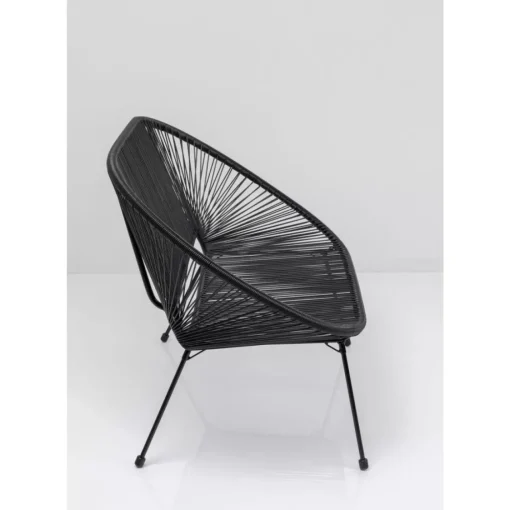 KARE Design Outdoormöbel-Bank Acapulco Schwarz