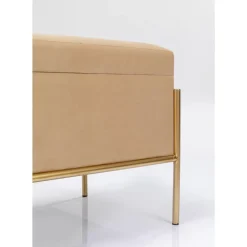 KARE Design Sitzbänke-Bank Buttons Storage Beige Klein