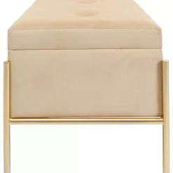KARE Design Sitzbänke-Bank Buttons Storage Beige Klein