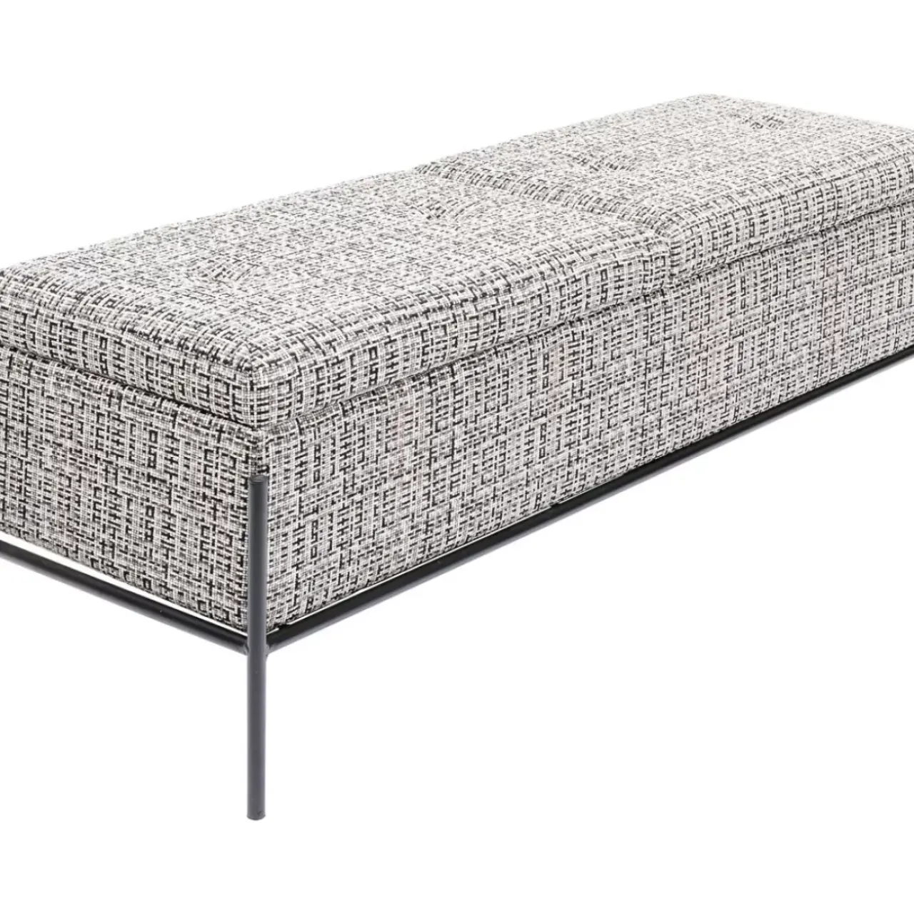 KARE Design Sitzbänke-Bank Buttons Storage B&W Gros