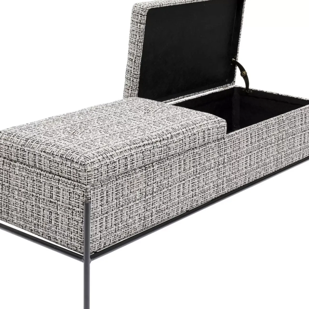 KARE Design Sitzbänke-Bank Buttons Storage B&W Gros