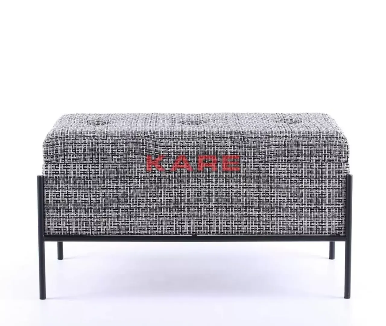 KARE Design Sitzbänke-Bank Buttons Storage B&W Klein
