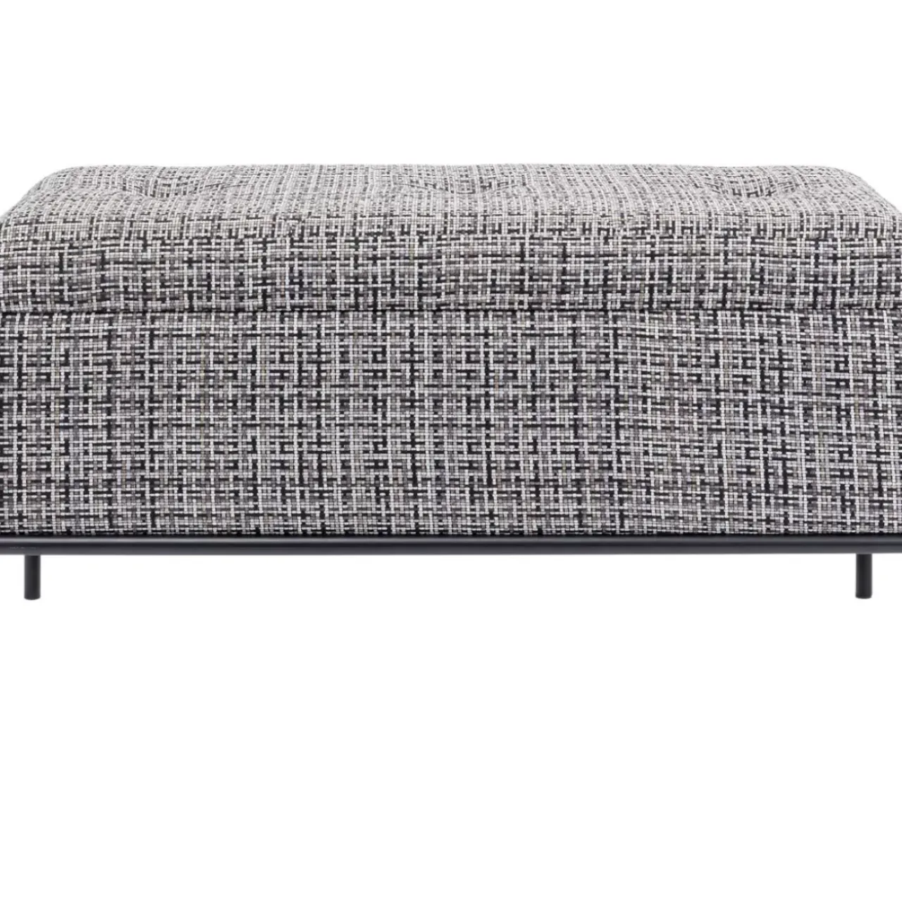 KARE Design Sitzbänke-Bank Buttons Storage B&W Klein