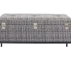 KARE Design Sitzbänke-Bank Buttons Storage B&W Klein