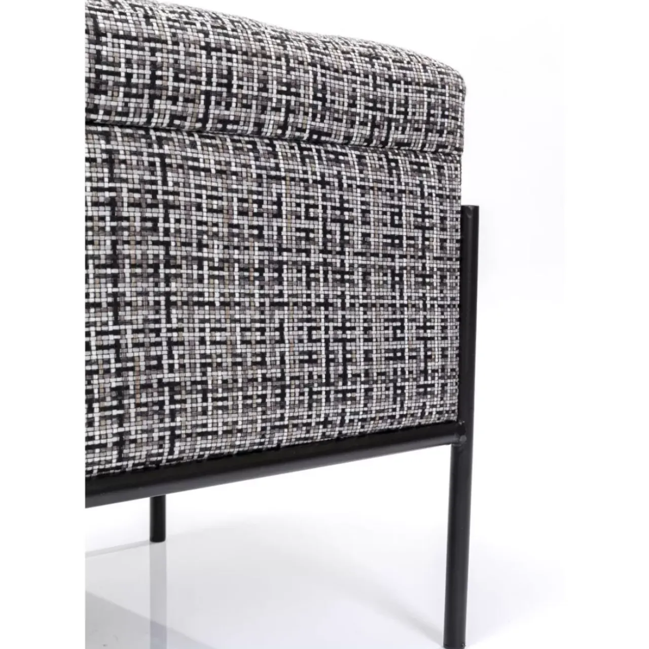 KARE Design Sitzbänke-Bank Buttons Storage B&W Klein