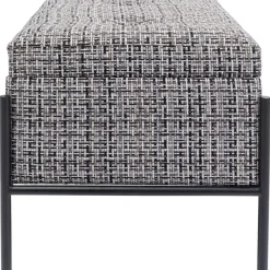 KARE Design Sitzbänke-Bank Buttons Storage B&W Klein