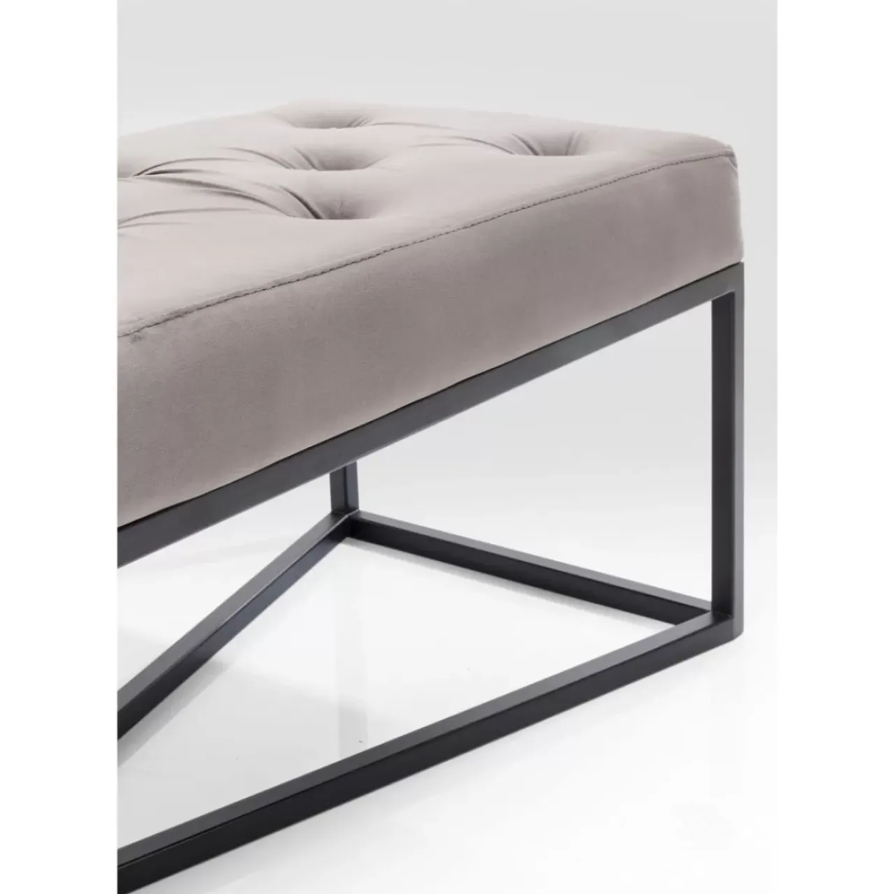 KARE Design Sitzbänke-Bank Crossover Grau Schwarz 150X40Cm