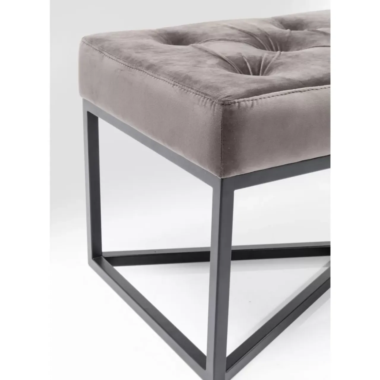 KARE Design Sitzbänke-Bank Crossover Grau Schwarz 150X40Cm