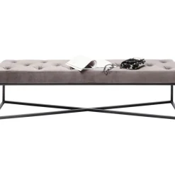 KARE Design Sitzbänke-Bank Crossover Grau Schwarz 150X40Cm