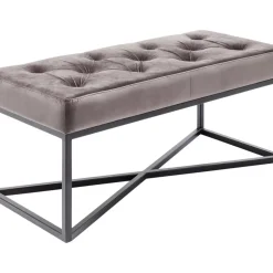 KARE Design Sitzbänke-Bank Crossover Grau Schwarz 90X40Cm