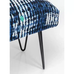 KARE Design Sitzbänke-Bank Desna Patchwork Blau 80Cm