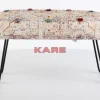KARE Design Sitzbänke-Bank Desna Patchwork Creme Multi 80Cm