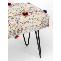 KARE Design Sitzbänke-Bank Desna Patchwork Creme Multi 80Cm