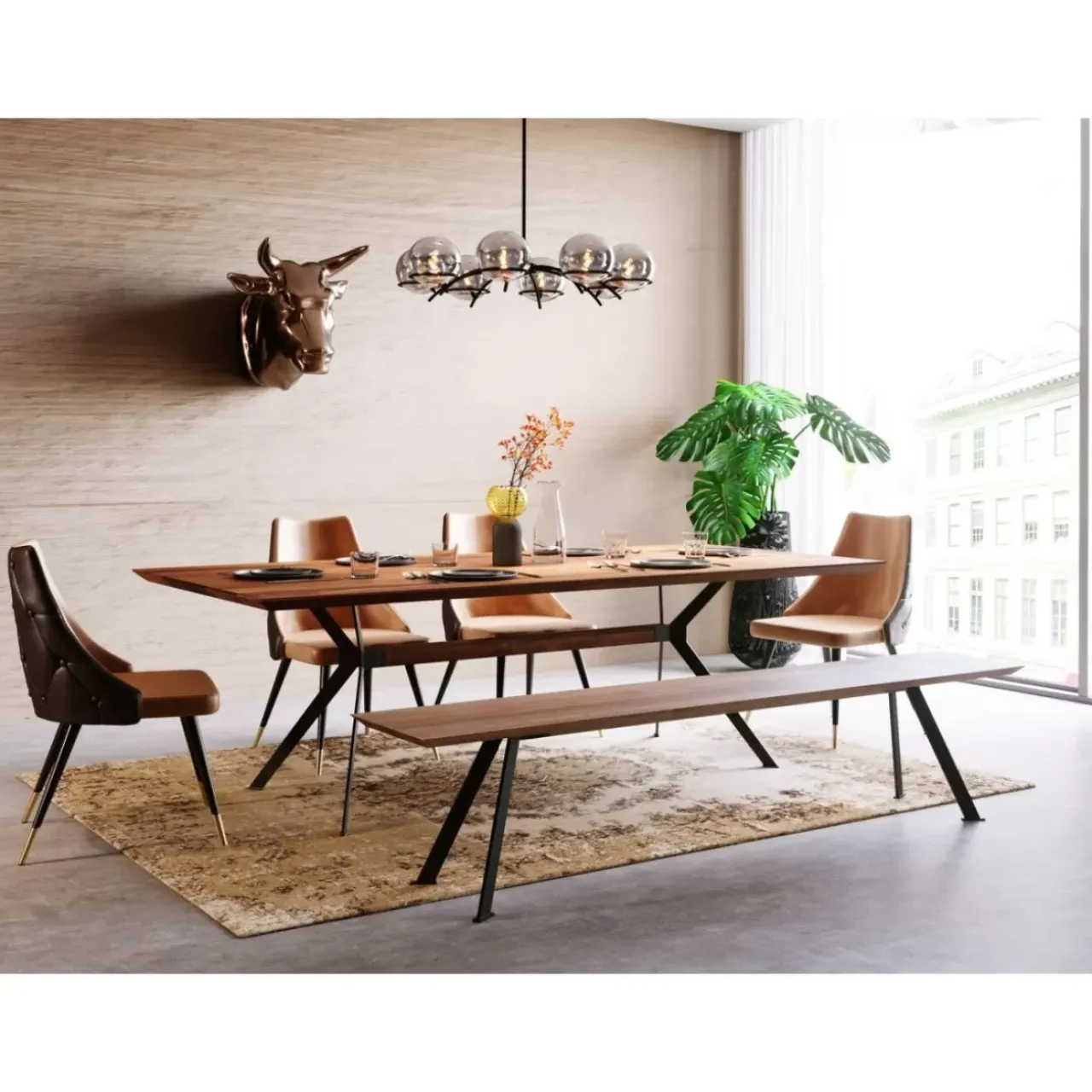 KARE Design Sitzbänke-Bank Downtown 200Cm