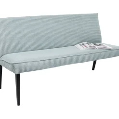 KARE Design Sitzbänke-Bank Ledro Cord Blau 165Cm