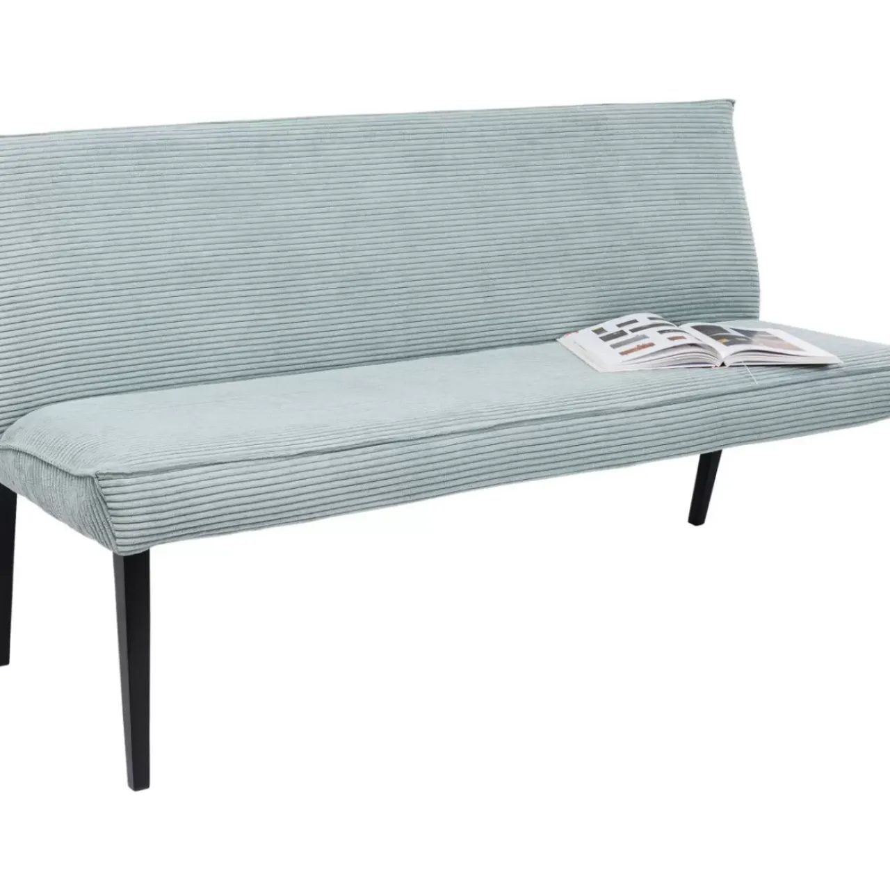 KARE Design Sitzbänke-Bank Ledro Cord Blau 165Cm