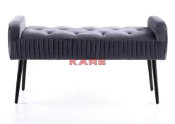 KARE Design Sitzbänke-Bank Lofty Grau Schwarz