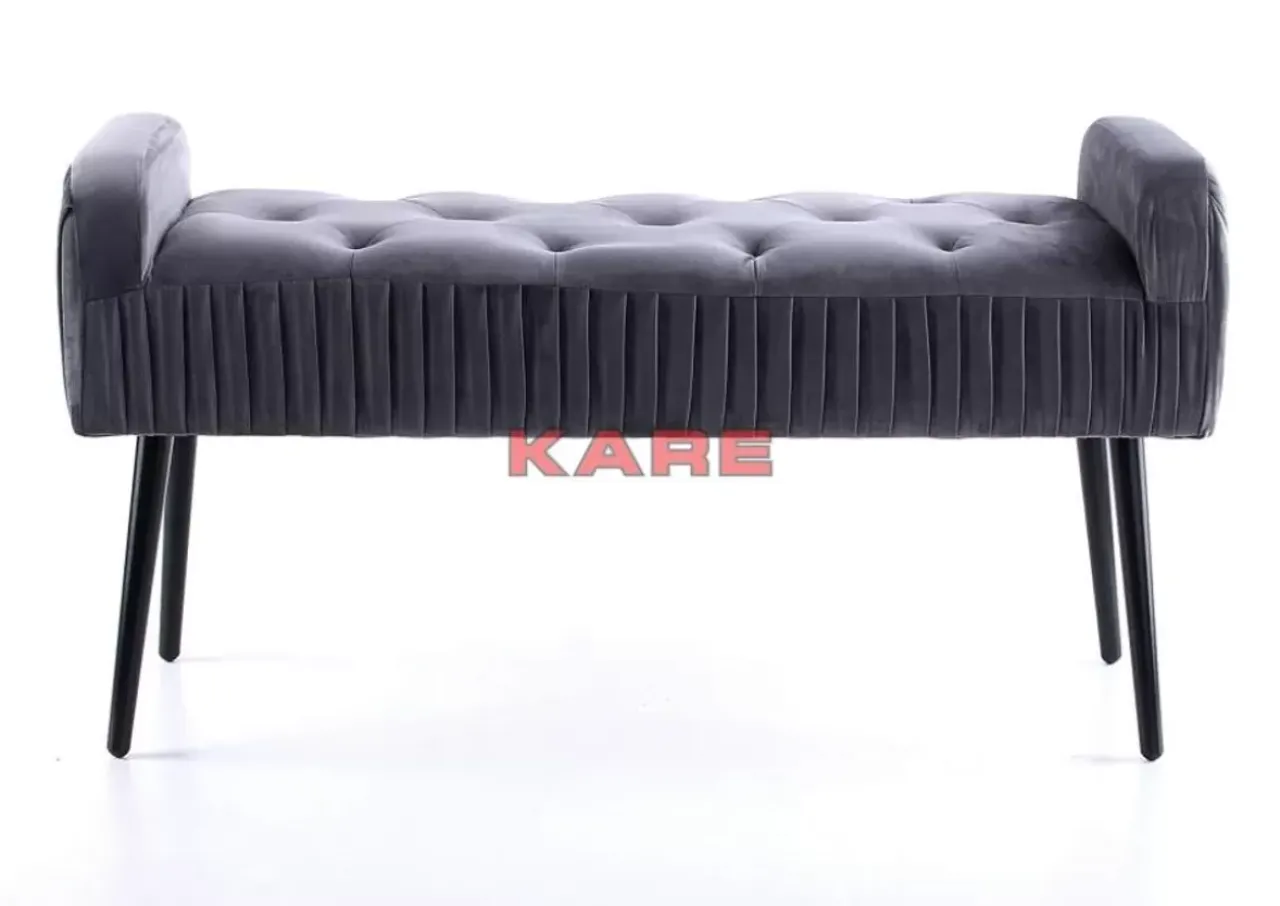 KARE Design Sitzbänke-Bank Lofty Grau Schwarz
