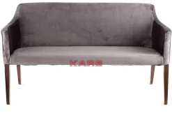 KARE Design Sitzbänke-Bank Mode Velvet Grau