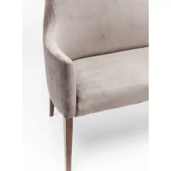 KARE Design Sitzbänke-Bank Mode Velvet Grau