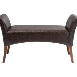 KARE Design Sitzbänke-Bank Motley Textum Braun