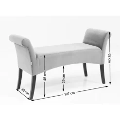 KARE Design Sitzbänke-Bank Motley Textum Braun