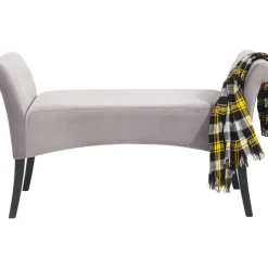 KARE Design Sitzbänke-Bank Motley Velvet Silvergrey