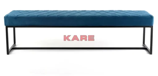 KARE Design Sitzbänke-Bank Smart Petrol Schwarz 150X40Cm