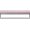 KARE Design Sitzbänke-Bank Smart Rosa Schwarz 150X40Cm