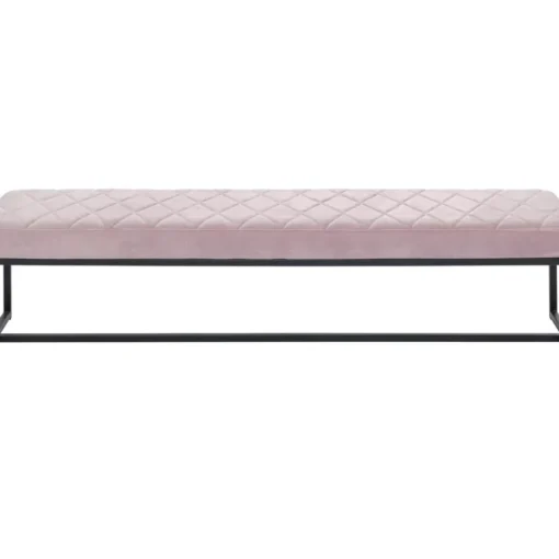 KARE Design Sitzbänke-Bank Smart Rosa Schwarz 150X40Cm