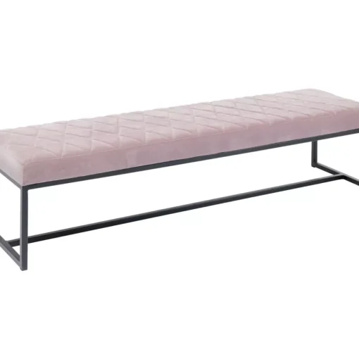 KARE Design Sitzbänke-Bank Smart Rosa Schwarz 150X40Cm