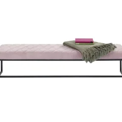KARE Design Sitzbänke-Bank Smart Rosa Schwarz 150X40Cm