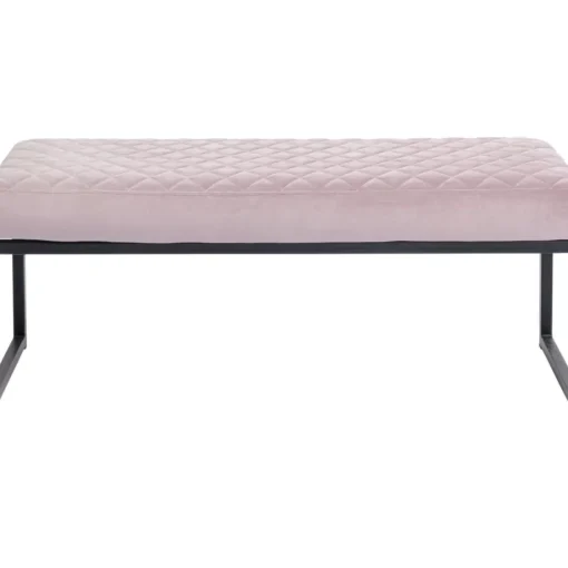 KARE Design Sitzbänke-Bank Smart Rosa Schwarz 90X40Cm