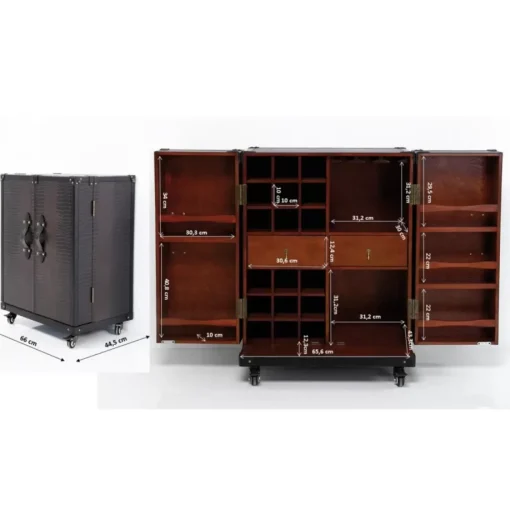 KARE Design Bars-Barschrank Globetrotter Medium