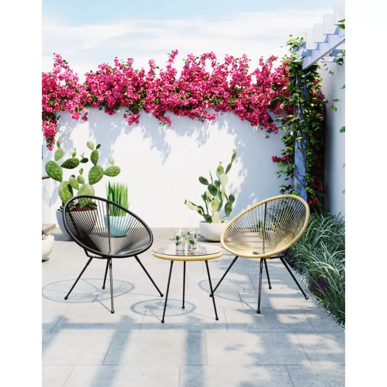 KARE Design Outdoormöbel-Beistelltisch Acapulco Natur