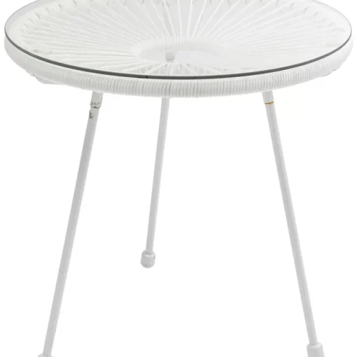 KARE Design Outdoormöbel-Beistelltisch Acapulco Weiss