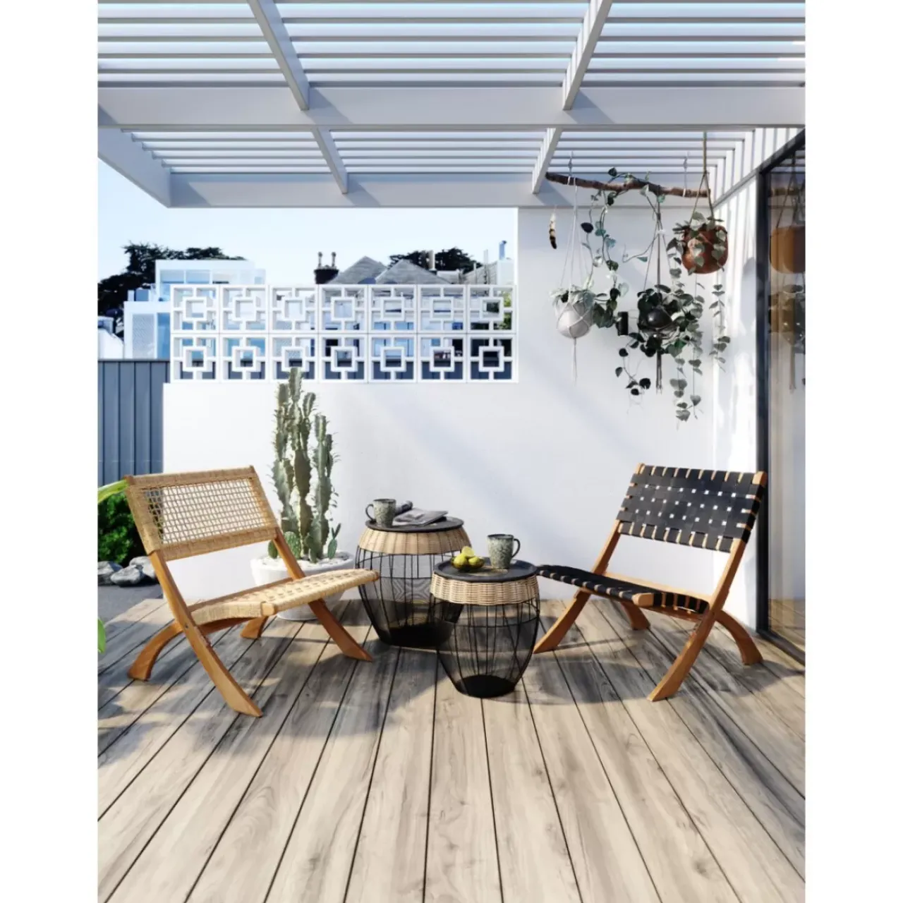 KARE Design Tische-Beistelltisch African Drums (2/Set)