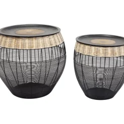 KARE Design Tische-Beistelltisch African Drums (2/Set)