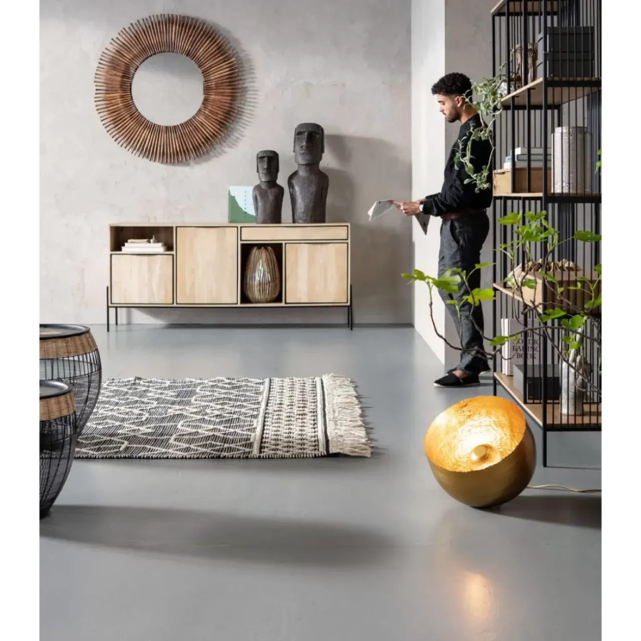 KARE Design Tische-Beistelltisch African Drums (2/Set)