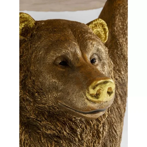 KARE Design Tische-Beistelltisch Animal Bear Gold 35X34Cm