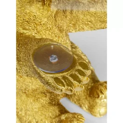 KARE Design Tische-Beistelltisch Animal Bear Gold O40Cm