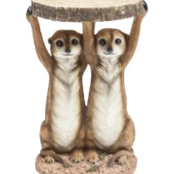 KARE Design Tische-Beistelltisch Animal Meerkat Sisters O33Cm