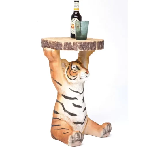 KARE Design Tische-Beistelltisch Animal Tiger O35Cm
