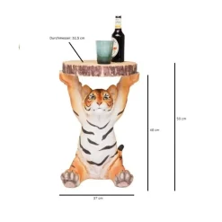 KARE Design Tische-Beistelltisch Animal Tiger O35Cm